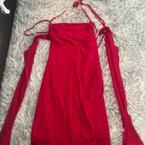 Elegant Red Women's Dress